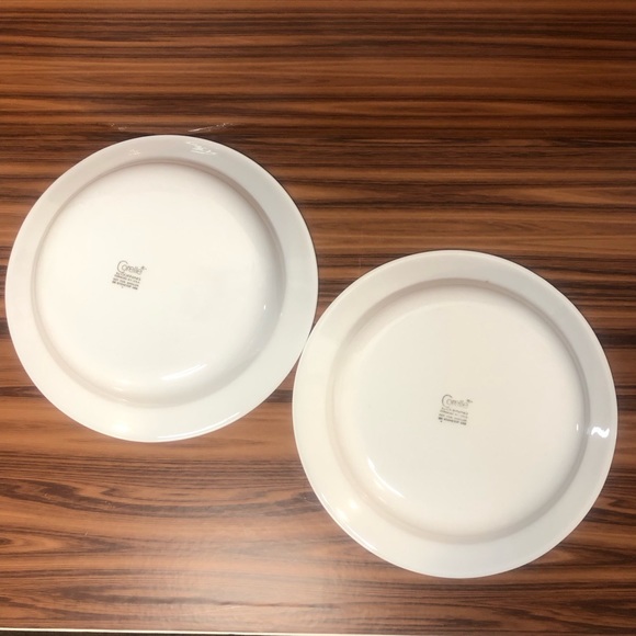 Corelle Indigo Stripe Coupe Soup Pasta Bowl & Bread & Butter Plate / 2 Sets 4pcs - Picture 5 of 8